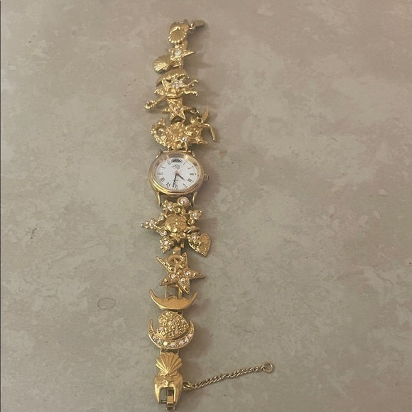 Kirks Folly Accessories - Kirks Folly Gold Charm Bracelet Watch